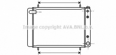 AVA QUALITY COOLING au2046 -  Радиатор, охлаждение двигателя